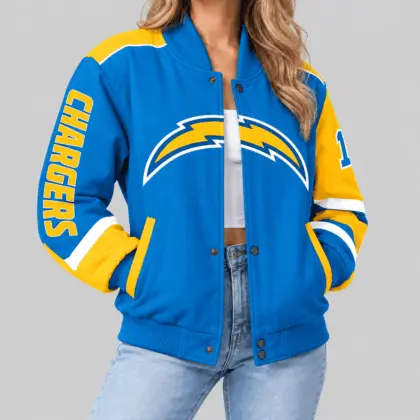 Los Angeles Chargers | NFL Oversized Logo Baseball Jacket