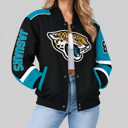 Jacksonville Jaguars | NFL Oversized Logo Baseball Jacket