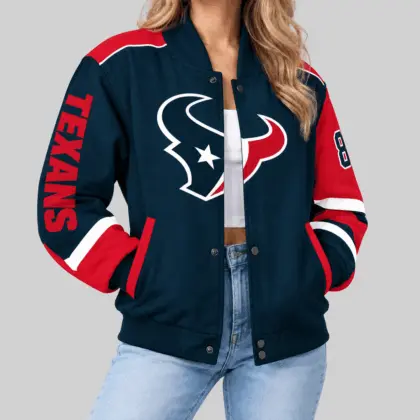 Houston Texans | NFL Oversized Logo Baseball Jacket