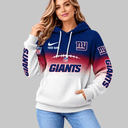 New York Giants | NFL Gradient Football Waffle Hoodie