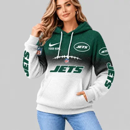 New York Jets | NFL Gradient Football Waffle Hoodie
