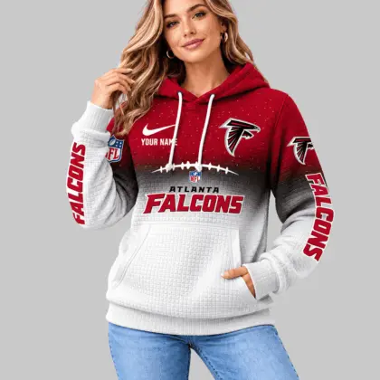 Atlanta Falcons | NFL Gradient Football Waffle Hoodie