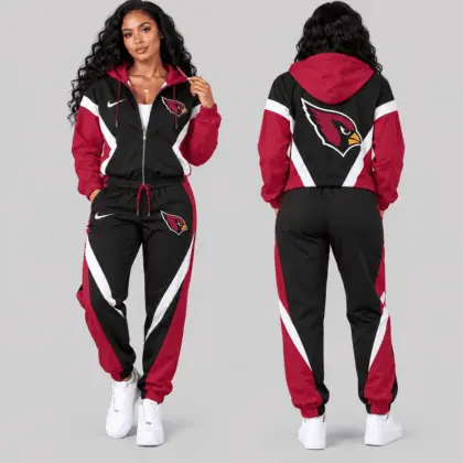 Arizona Cardinals | NFL Contrast Panel Track Jacket Jogger Set