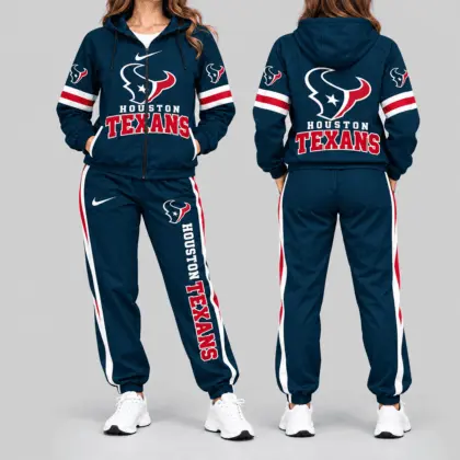 Houston Texans | NFL Stripe Sleeve Hoodie Jogger Set