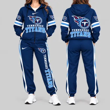 Tennessee Titans | NFL Stripe Sleeve Hoodie Jogger Set