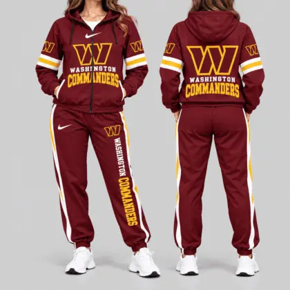 Washington Commanders | NFL Stripe Sleeve Hoodie Jogger Set