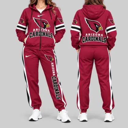 Arizona Cardinals | NFL Stripe Sleeve Hoodie Jogger Set