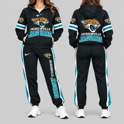 Jacksonville Jaguars | NFL Stripe Sleeve Hoodie Jogger Set