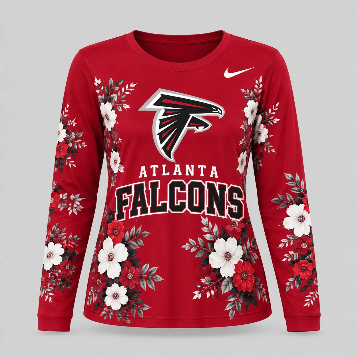 Atlanta Falcons | NFL Floral Plaid Pajama Set - Image 2