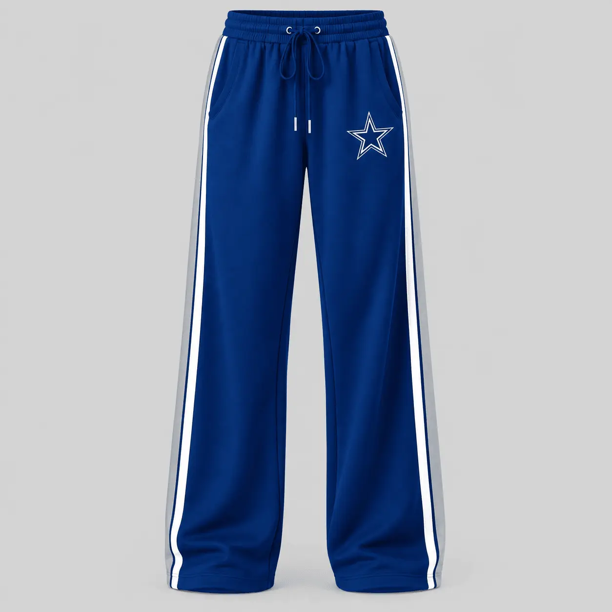 Dallas Cowboys | NFL Quarter Zip Wide Leg Pants Set - Image 3