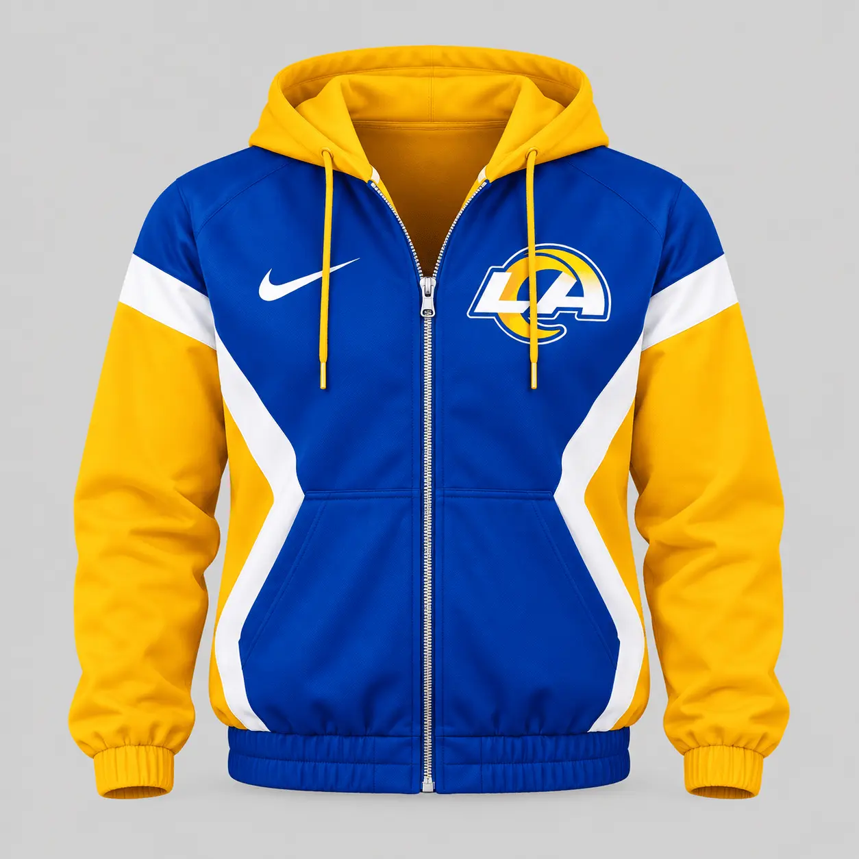 Los Angeles Rams | NFL Contrast Panel Track Jacket Jogger Set - Image 2