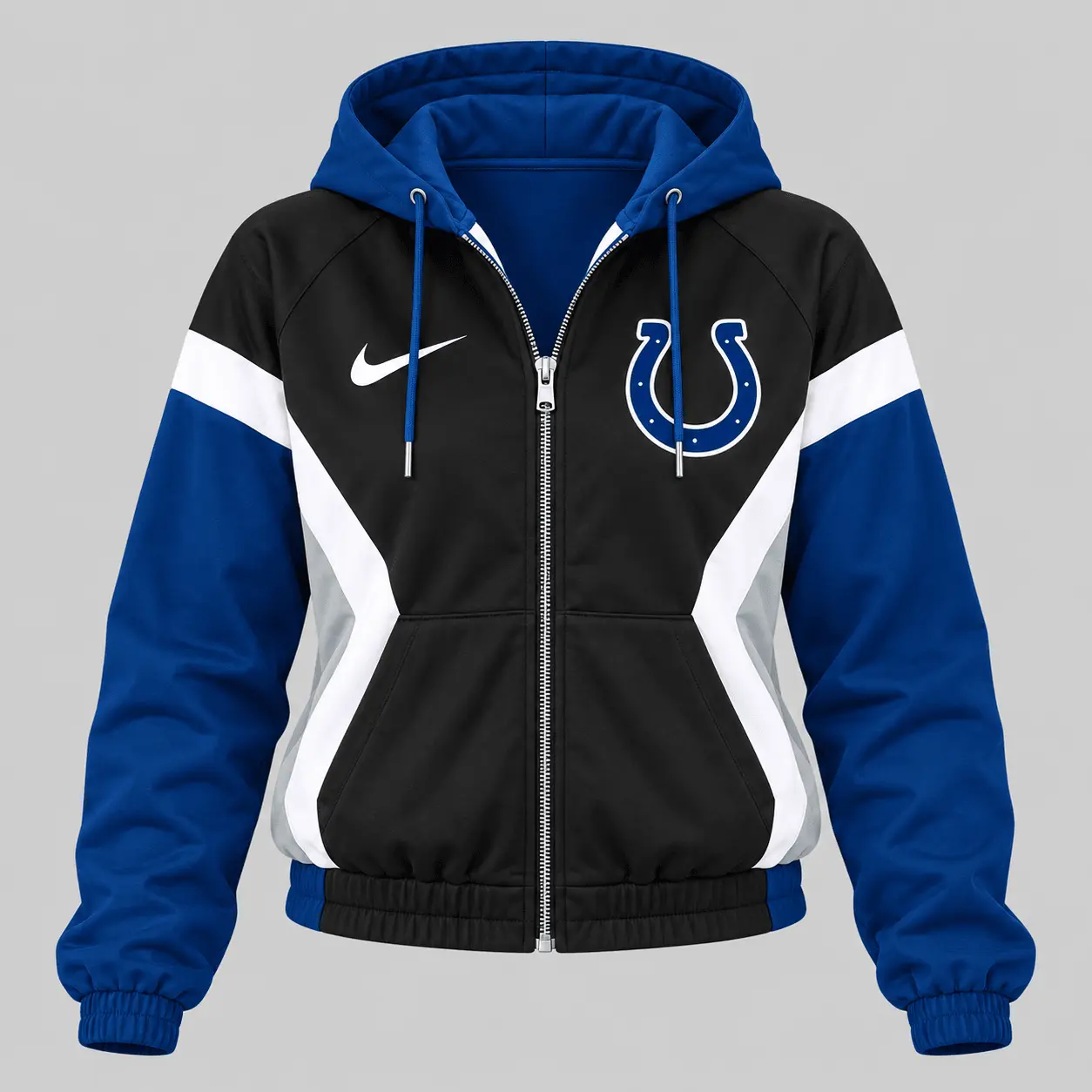 Indianapolis Colts | NFL Contrast Panel Track Jacket Jogger Set - Image 2