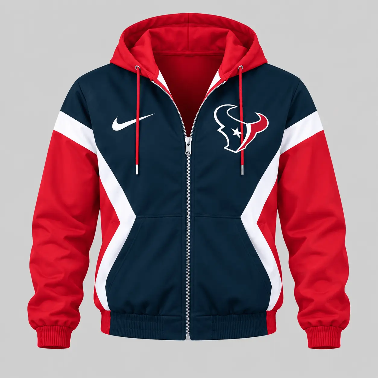Houston Texans | NFL Contrast Panel Track Jacket Jogger Set - Image 2