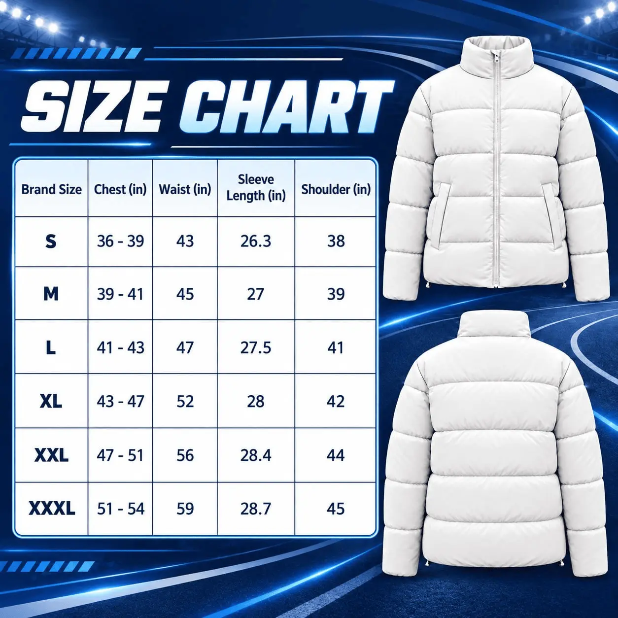 Cleveland Browns | NFL Chevron Puffer Jacket - Image 2