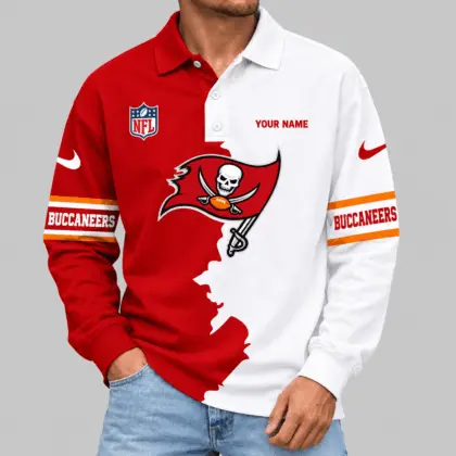 Tampa Bay Buccaneers | NFL Split Panel Long Sleeve Polo