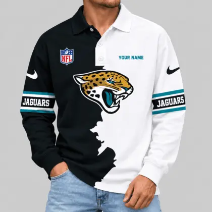 Jacksonville Jaguars | NFL Split Panel Long Sleeve Polo