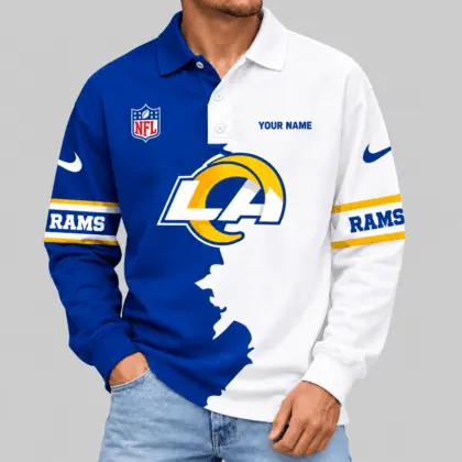Los Angeles Rams | NFL Split Panel Long Sleeve Polo