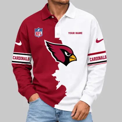 Arizona Cardinals | NFL Split Panel Long Sleeve Polo