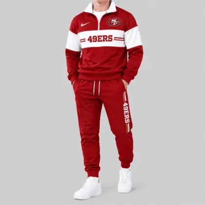 San Francisco 49ers | NFL Chest Stripe Tracksuit Set