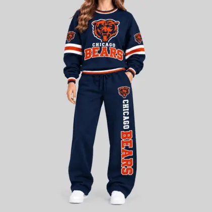 Chicago Bears | NFL Classic Crewneck Sweatshirt Jogger Set