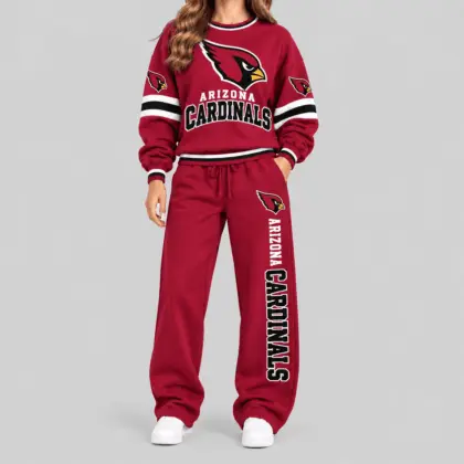 Arizona Cardinals | NFL Classic Crewneck Sweatshirt Jogger Set