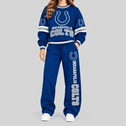 Indianapolis Colts | NFL Classic Crewneck Sweatshirt Jogger Set