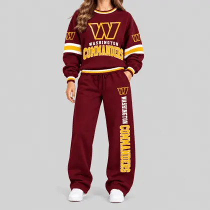 Washington Commanders | NFL Classic Crewneck Sweatshirt Jogger Set