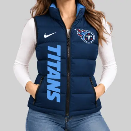 Tennessee Titans | NFL Bold Wordmark Puffer Vest