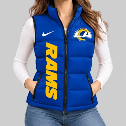 Los Angeles Rams | NFL Bold Wordmark Puffer Vest