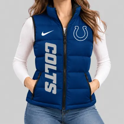 Indianapolis Colts | NFL Bold Wordmark Puffer Vest