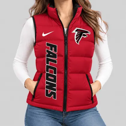 Atlanta Falcons | NFL Bold Wordmark Puffer Vest
