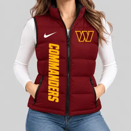 Washington Commanders | NFL Bold Wordmark Puffer Vest