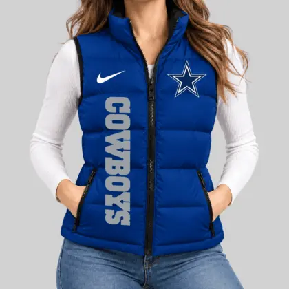 Dallas Cowboys | NFL Bold Wordmark Puffer Vest