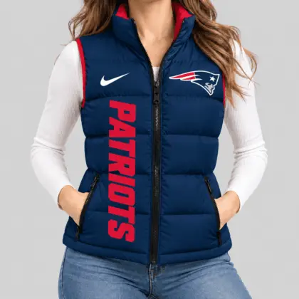 New England Patriots | NFL Bold Wordmark Puffer Vest