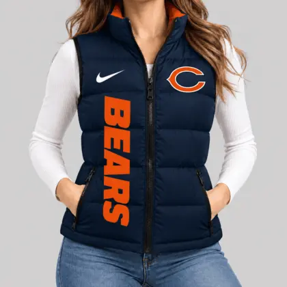 Chicago Bears | NFL Bold Wordmark Puffer Vest