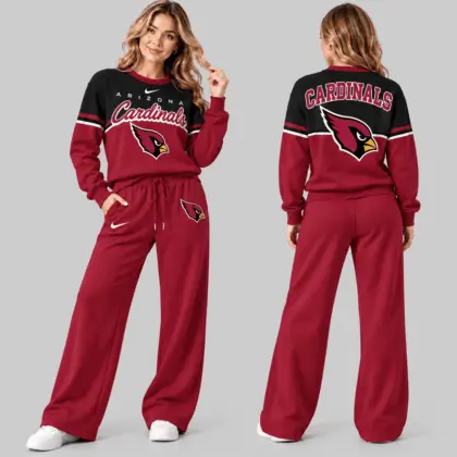 Arizona Cardinals | NFL Script Crewneck Sweatshirt Wide Leg Set