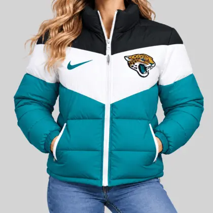 Jacksonville Jaguars | NFL Chevron Puffer Jacket