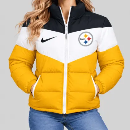 Pittsburgh Steelers | NFL Chevron Puffer Jacket