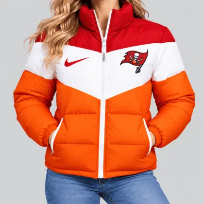Tampa Bay Buccaneers | NFL Chevron Puffer Jacket
