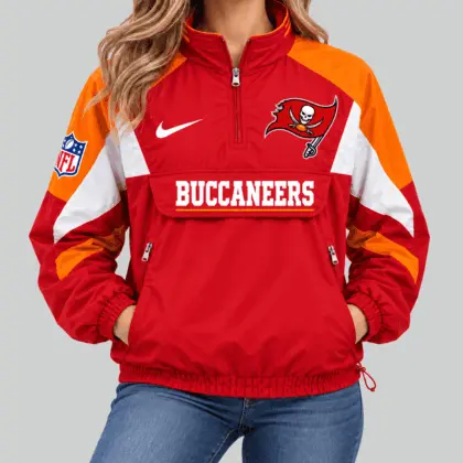 Tampa Bay Buccaneers | NFL Half Zip Pullover Anorak Jacket