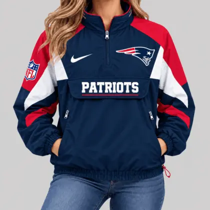 New England Patriots | NFL Half Zip Pullover Anorak Jacket