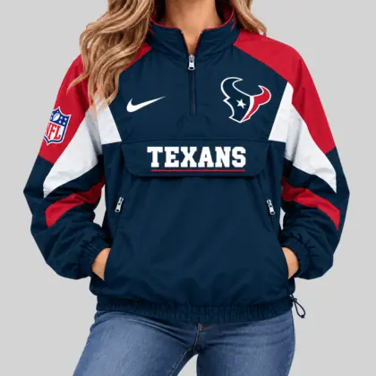 Houston Texans | NFL Half Zip Pullover Anorak Jacket