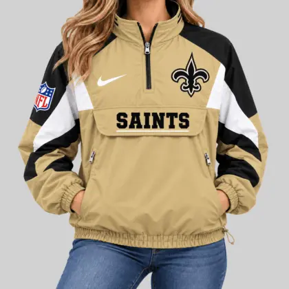 New Orleans Saints | NFL Half Zip Pullover Anorak Jacket