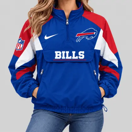 Buffalo Bills | NFL Half Zip Pullover Anorak Jacket