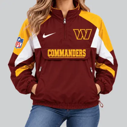 Washington Commanders | NFL Half Zip Pullover Anorak Jacket