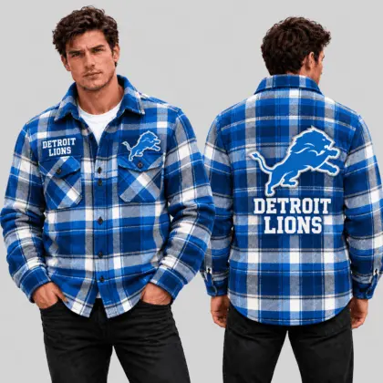 Detroit Lions | Premium NFL Classic Game Day Flannel Shirt TD