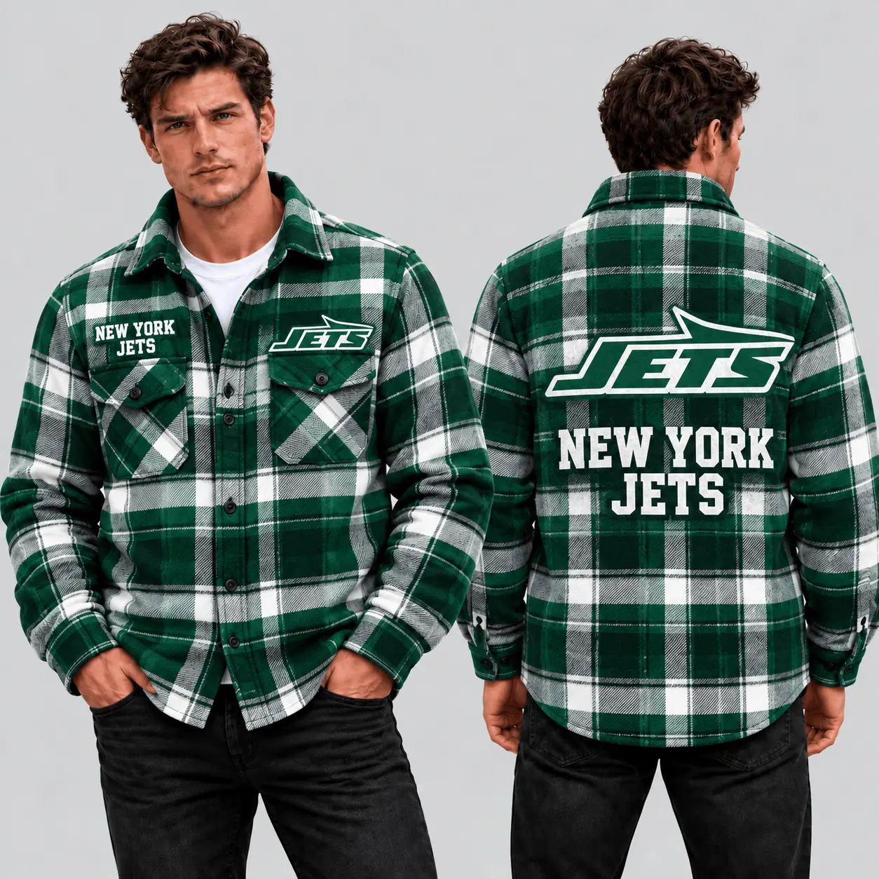 New York Jets | Premium NFL Classic Game Day Flannel Shirt TD