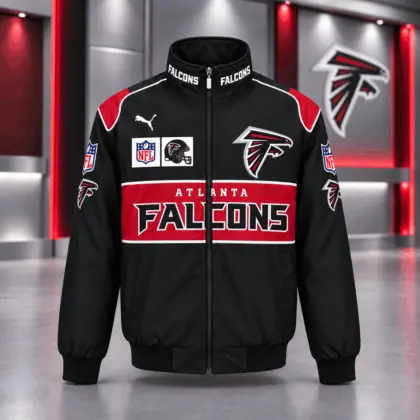 Atlanta Falcons | Premium NFL Game Day Team Spirit Full-Zip Casual Jacket TD