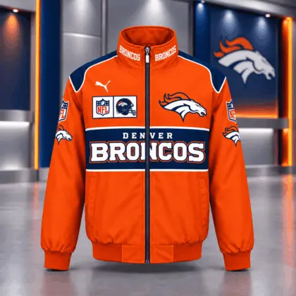 Denver Broncos | Premium NFL Game Day Team Spirit Full-Zip Casual Jacket TD