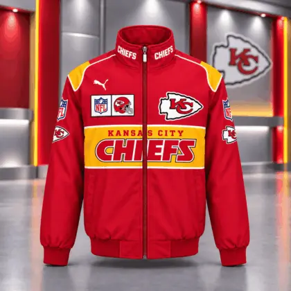Kansas City Chiefs | Premium NFL Game Day Team Spirit Full-Zip Casual Jacket TD